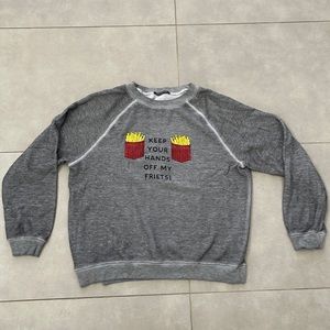Grey graphic wildfox sweatshirt